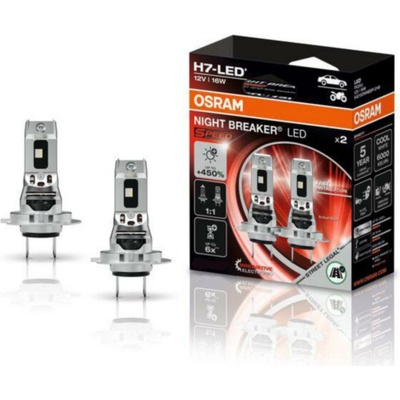 OSRAM NIGHT BREAKER LED SPEED H7 +450 %, Dizajn 1:1, 2 kusy 4062172425339