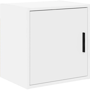 vidaXL гараж стена кабинет бял инженерна дървесина (860625)