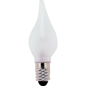 STAR TRADING Náhradní žárovka -plamínek E10 1,8 W 3 ks bílá plast