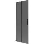 Mexen Velar L параван за вана 2-крилен плъзгащ се 70 x 150 см, графит, четкан gun gray - 896-070-003-41-66 (896-070-003-41-66)