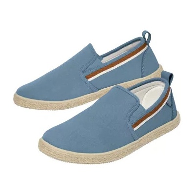Plátenné mokasíny s podrážkou v štýle espadriliek Atlas For Men modré