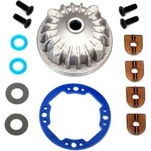 Traxxas Кожух метален за диференциал Traxxas Housing, center differential (aluminum)/x-ring gaskets (2)/ ring gear gasket/ b, TRX6781 (TRX6781)
