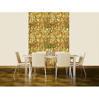 DIMEX ART s. r. o Луксозна флизелинова тапета златна мозайка