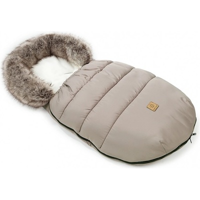 Mama-Tato Zimný Lux s kožušinou 50 x 100 cm Čierný grafit