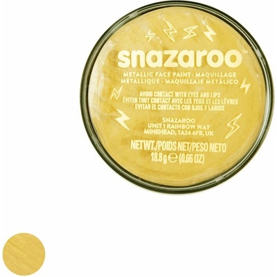 Snazaroo farba na tvár metalická zlata 18 ml