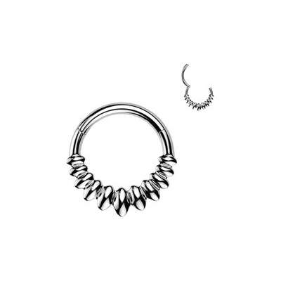 Šperky4U Ocelový piercing segment kruh SG134-1208