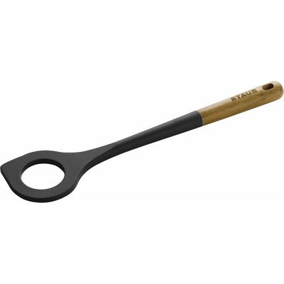 Staub Kuchynská lyžica 31 cm, na rizoto, hnedá, silikónová
