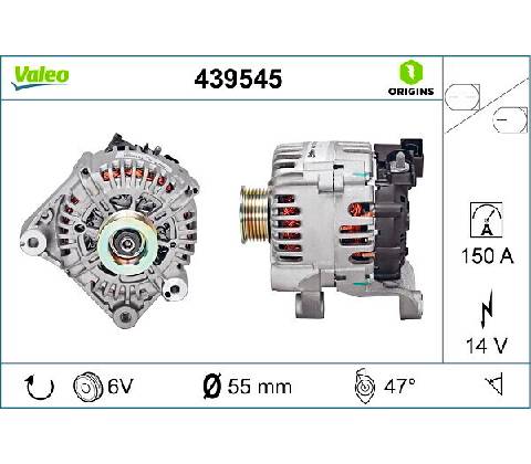 Alternátor VALEO 439545