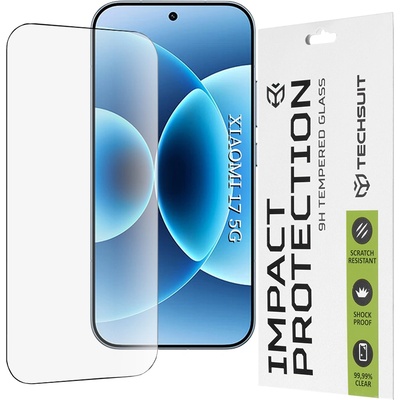 Techsuit Протектор - 111D Full Cover / Full Glue - Xiaomi 17 - Черен