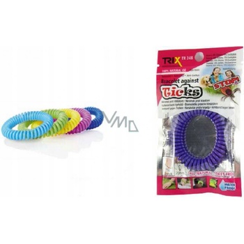BC náramok proti komárom Trixline mix farieb