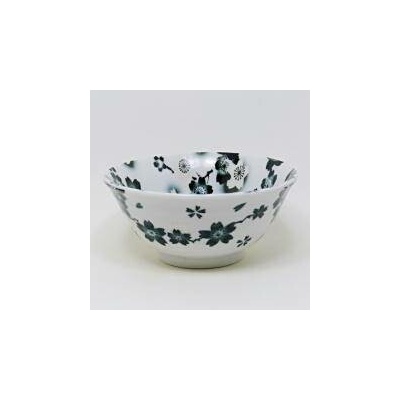Amana Japonská porcelánová miska SAKURA bílo černá 15 cm