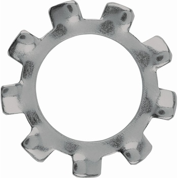 Vejárová podložka nerez, pr. 6,3 mm, 20 ks