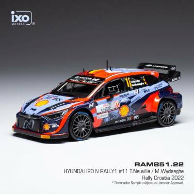 IXO Hyundai i20 N Rally1 Rallye Monte Carlo 2022 8 Tanak Järveoja 1:43