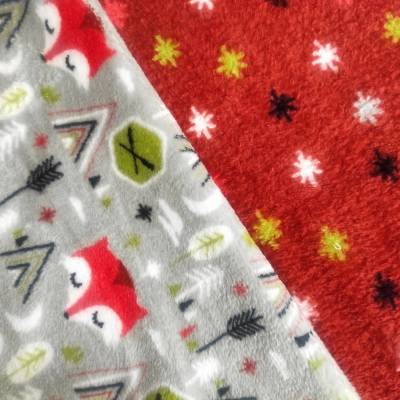 Obojstranný wellsoft fleece - Líška