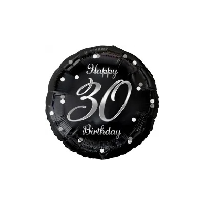 Godan Балон от фолио - черен/сребрист 30