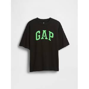 GAP Детска тениска oversize Heavyweight Athletic с лого GAP GAP | Cheren | Момчешки | 104/110