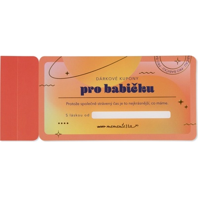 Dárkové kupony pro babičku
