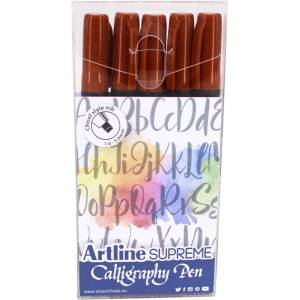 Artline Комплект Artline Supreme Calligraphy Pen 5 - сепия (EPF-240/5W/4)