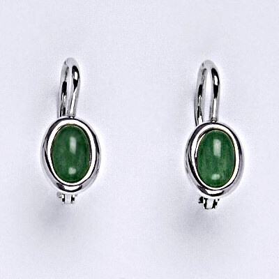 Čištín stříbrné s přírodním kamenem avanturin NK 1353