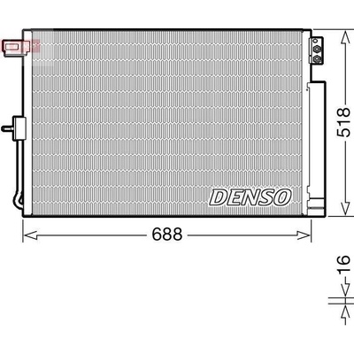 Kondenzátor, klimatizace DENSO DCN06019