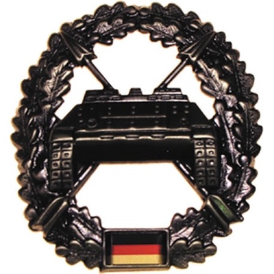 Bundeswehr Odznak BW na baret Panzerjägertruppe kovový