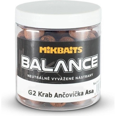 Mikbaits neutrální boilies Gangster balance 250ml 20mm G2 Krab Ančovička ASA