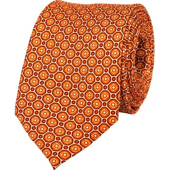 Bubibubi hodvábna kravata Noli oranžová