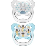 Dr. Brown's Бебешка залъгалка Dr. Brown's - PreVent, 0-6 месеца, 2 броя, сини (72239301814) - baby