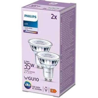 PHILIPS Sada 2x LED žiarovka GU10 s reflektorom 3,5W = 35W 255lm 4000K Neutral