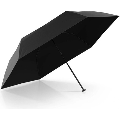 KNIRPS US.050 BLACK WITH BLACK ľahký skladací plochý dáždnik
