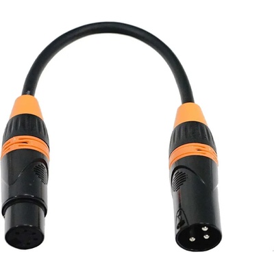Fos technologies ltd Преходник DMX адаптор 3pin XLR male to 5pin XLR female FC-XLR-3M5F