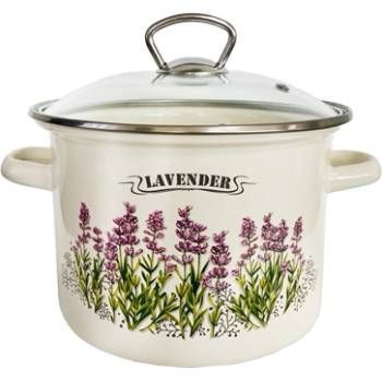 Image 1 of Новомосковская посуда Н-Тенджера със стъклен капак 5.5l "lavanda" (i63117) (0129297)