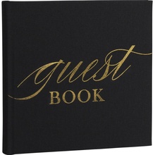 Focus Base Line Canvas Album 20x20 Guestbook Black