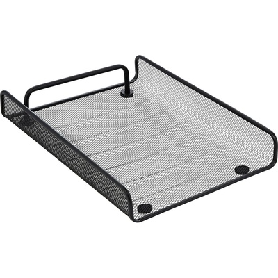 OFICA Хоризонтална поставка за бюро, мрежеста, метална, черна