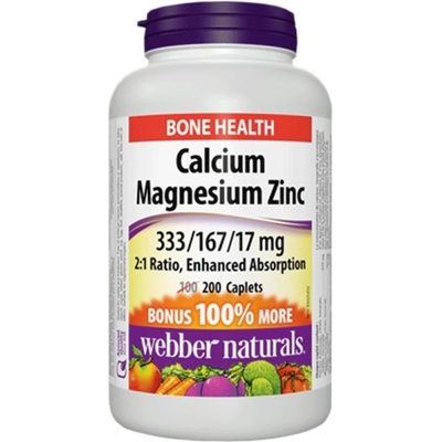 Webber Naturals Calcium Magnesium Zinc [200 каплети]