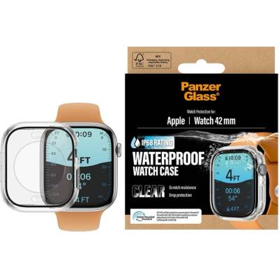 PanzerGlass Водоустойчив кейс за часовник PanzerGlass за Apple Watch 42 mm, Full Body - Прозрачен