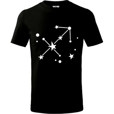Súhvezdie Sagittarius Strelec tričko detské čierna
