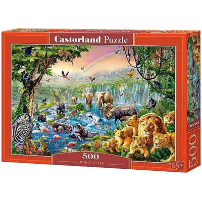 Castorland Jungle River 500 pcs Пъзел 500 броя Фауна (52141) (52141)