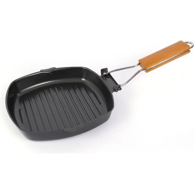 20 х 20 см малък грил тиган със сгъваема дръжка (179)