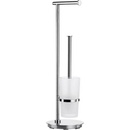 Smedbo Outline line FK607 WC súprava 600 mm, leštená nerezová oceľ / matné sklo