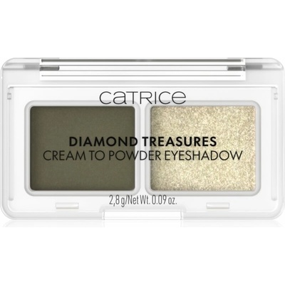 Catrice Diamond Treasures duo oční stíny 040 Olive Twinkle 2,8 g