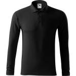 MALFINI Malfini pique polo ls 221 / Мъжка поло риза с дълъг ръкав - черна xxxl (2210118)