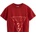 GUESS Къса тениска за момиче в червено с голямо лого Guess