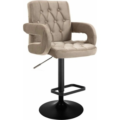LuxuryForm Design Boston Velur na čiernom tanieri latte