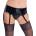 Black Level Vinyl Suspender Belt 2870150 Black XL