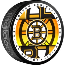 Inglasco / Sherwood Puk Boston Bruins Medallion Souvenir Collector Hockey Puck