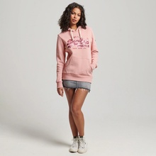 Superdry dámská mikina VINTAGE EMBELLISHED HOODIE W2011826A9EE Růžový