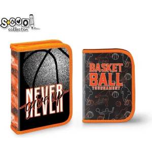 S-Cool Ученически несесер с 1 цип scool never give up, празен