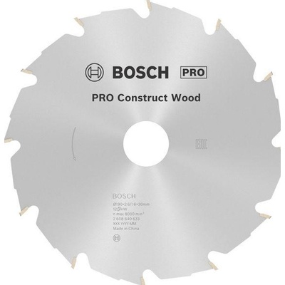Bosch 2608640633 Pilový kotouč Construct Wood 190 x 30 x 2,6 mm, 12 – Zboží Dáma