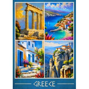 Enjoy - Puzzle Greek Views - 1 000 piese